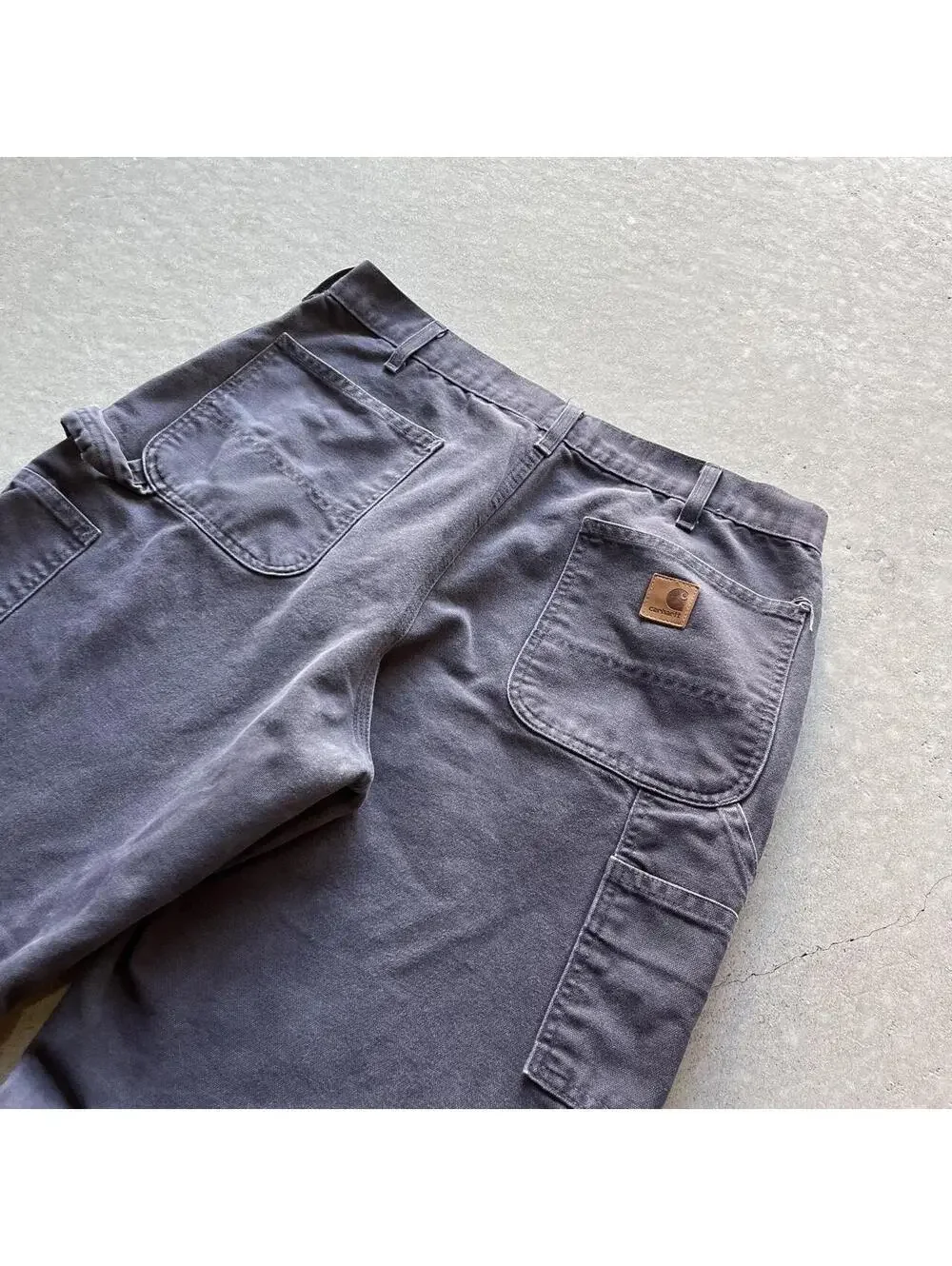 Grey Carhartt Dungaree Fit Carpenter Pants